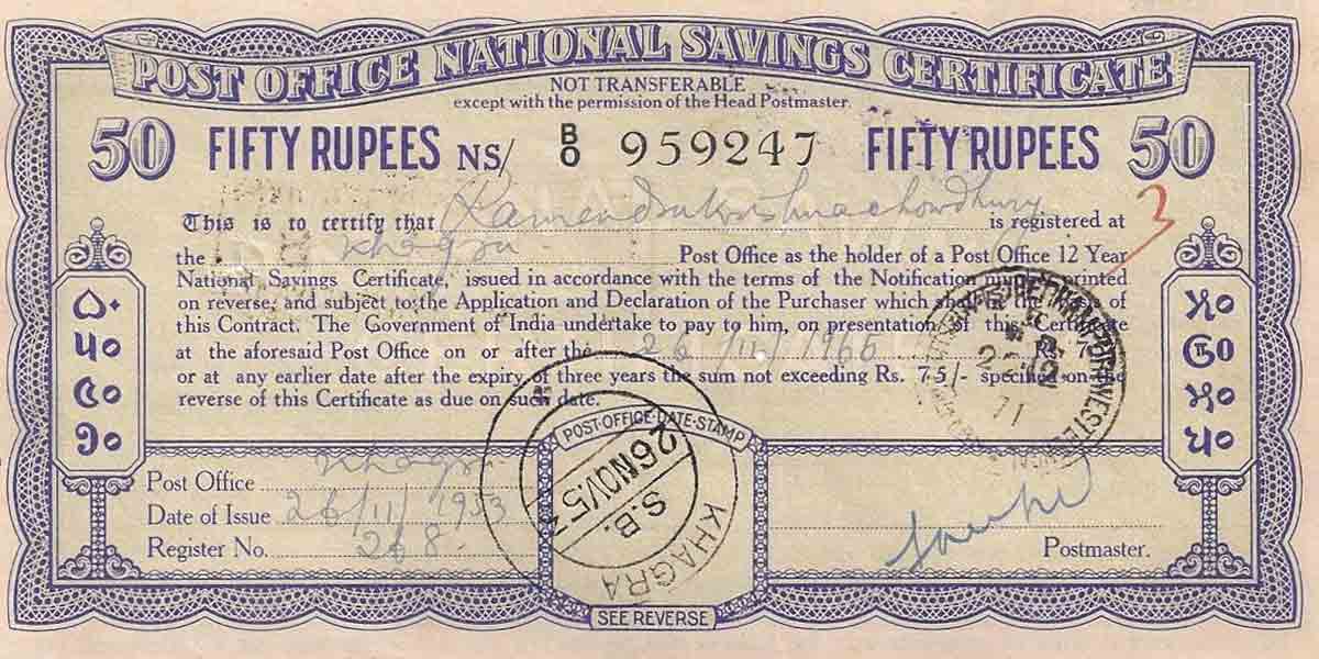 what is naitional saving certificate