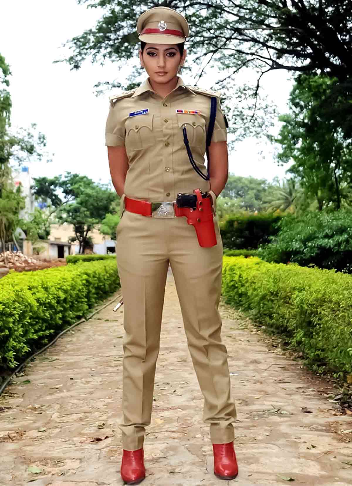 Female Police Officer in Uniform