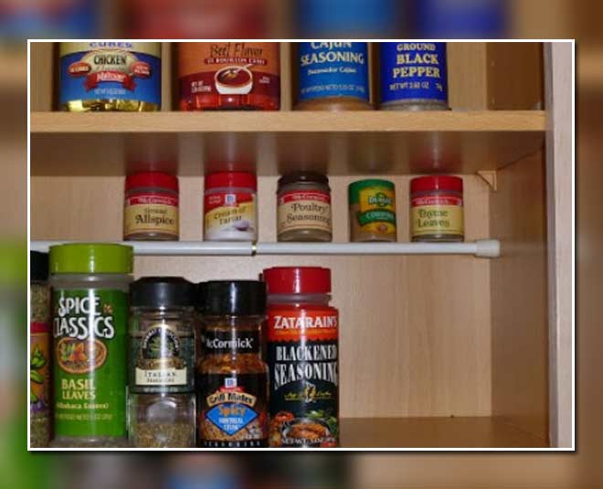 Curtain Rod kitchen organize