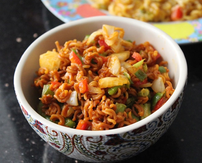 Paneer maggi bhel