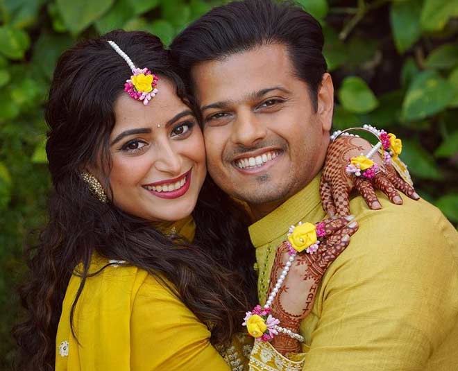 Aishwarya Sharma - Neil Bhatt aishwarya and neil haldi