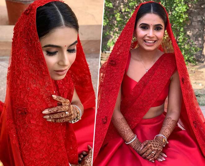 bridal  dupatta  heavy