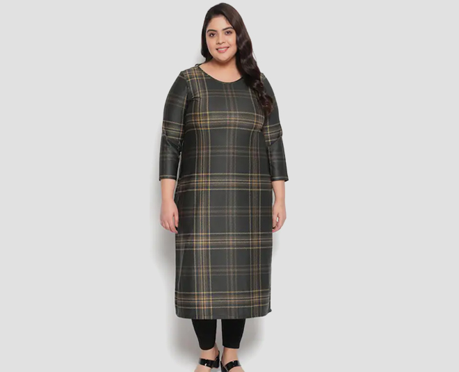 check woolen kurti