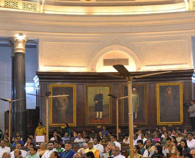 fans upside down in parliament