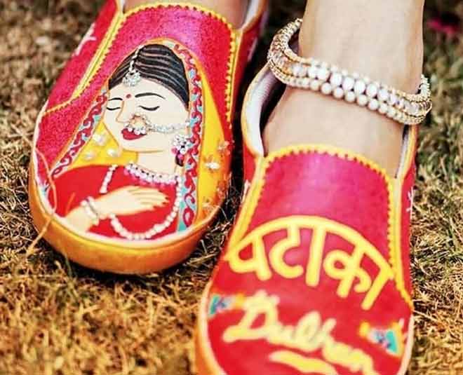 footwear personalised mehendi outfits