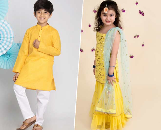 haldi outfit for kids