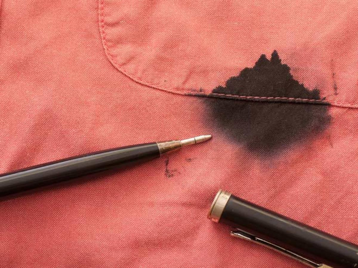 how to remove biro pen ink from clothes