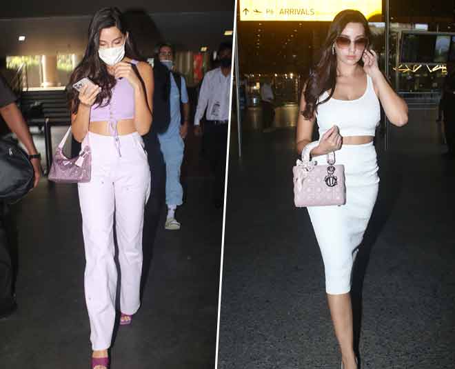 Nora Fatehi Gives Fashion Inspiration In A Casual Airport Ensemble