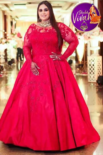 plus size women dresses ideas for wedding in hindi