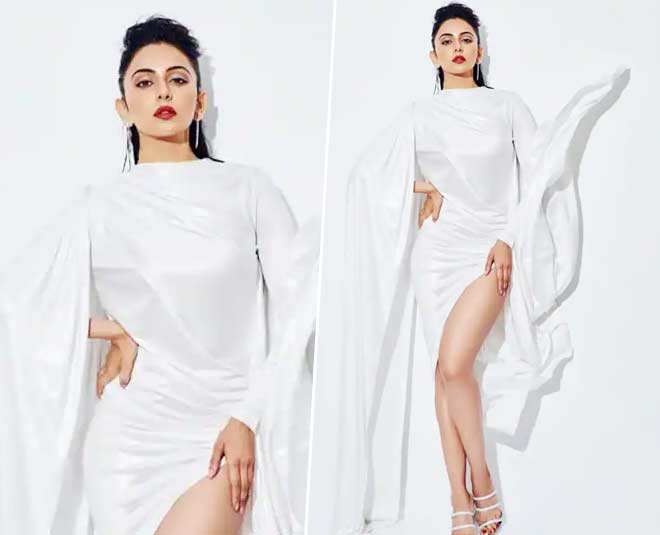 rakul thigh high slit | Bollywood actresses