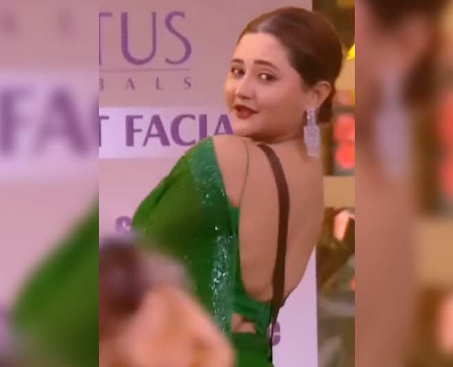 rashami desai green saree look