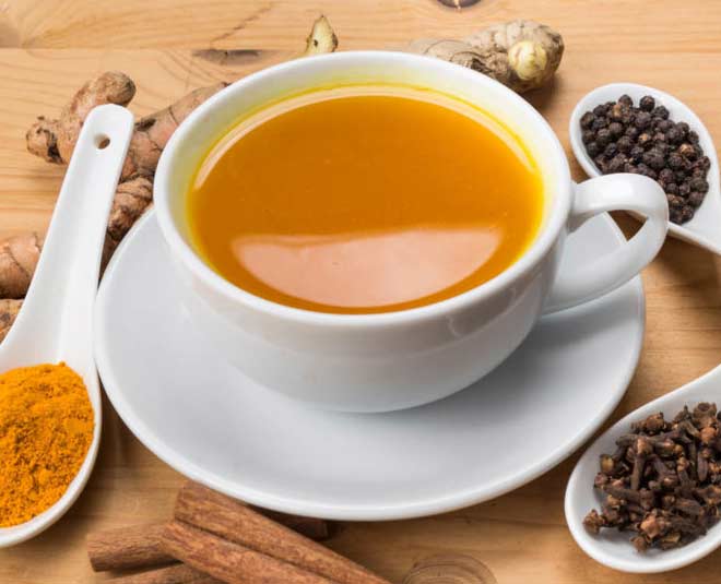 turmeric and pepper tea for late period