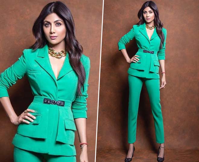 ब्राइट ग्रीन पैंट सूट bright green pantsuit look
