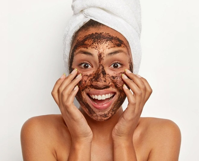 coffee scrub for glowing face