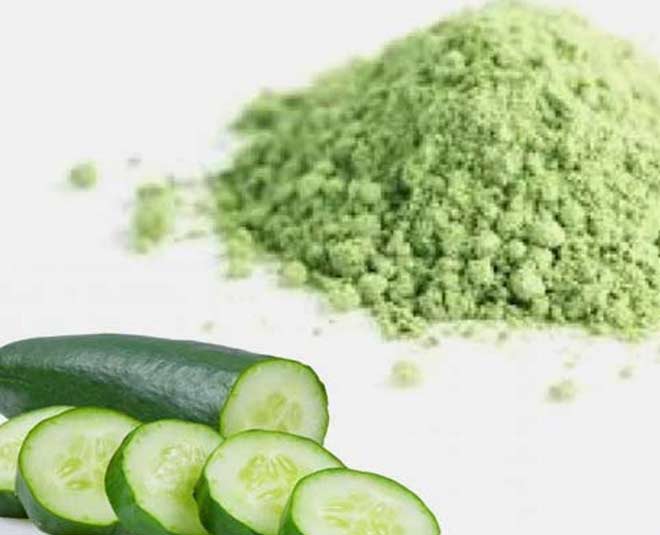 cucumber peel  powder for skin
