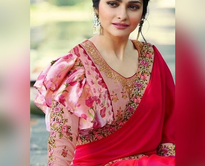 frills with elongated sleeves