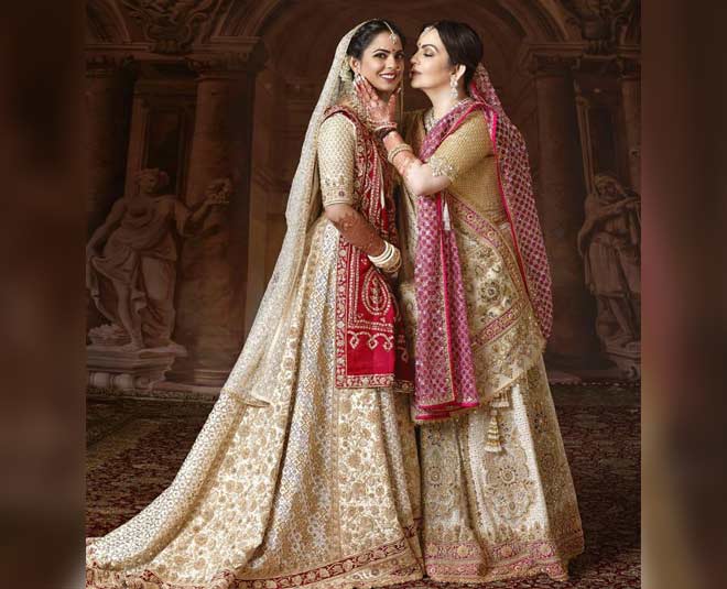 isha ambani personalized  brida l look