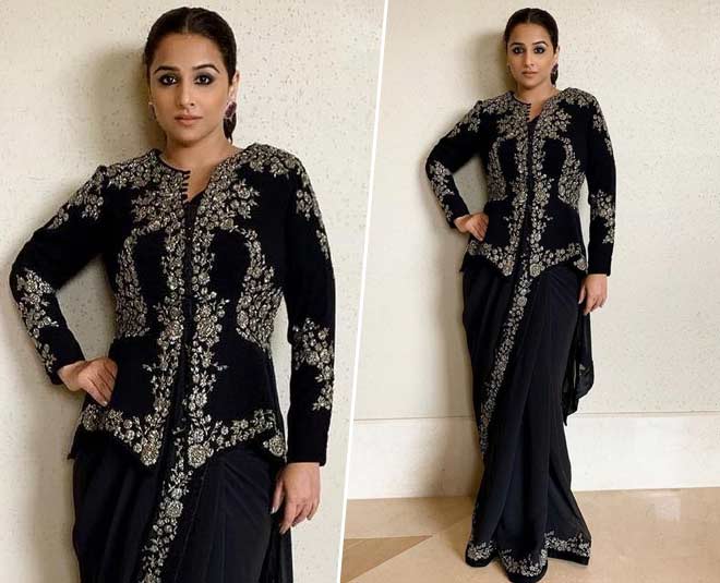 jacket with saree outfits in hindi