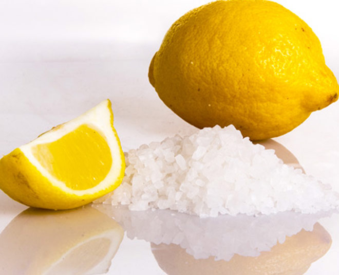 lemon and salt for cleaning brass jewellery