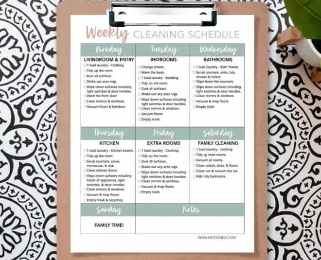 list time saving cleaning tips