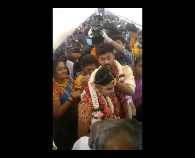 madurai couple got married on flight