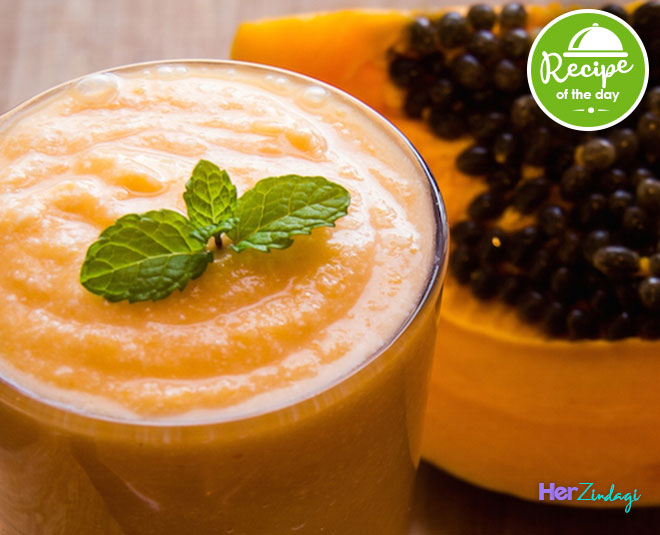 Start Your Day With This Filling Recipe Of Papaya Smoothie | HerZindagi