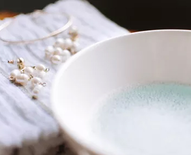 soap and warm water for cleaning brass jewellery