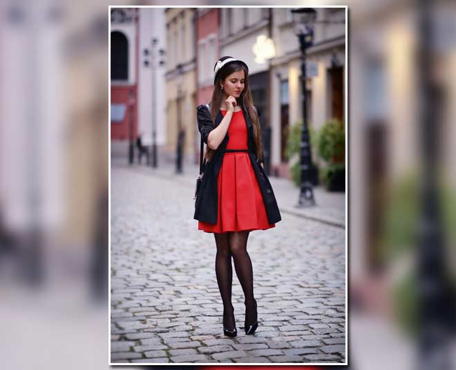 Short dress with on sale coat