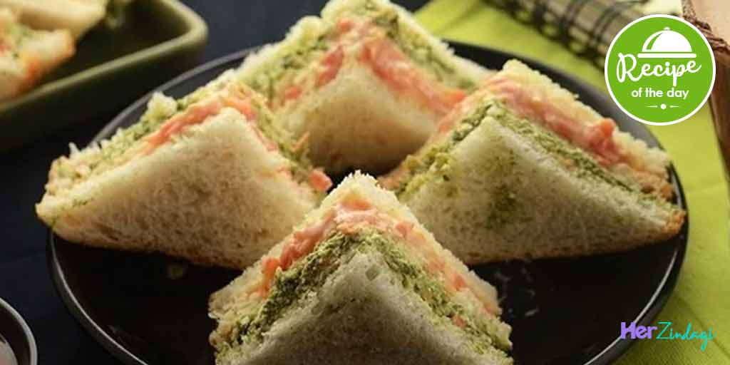 tri colour sandwich recipe terbaru