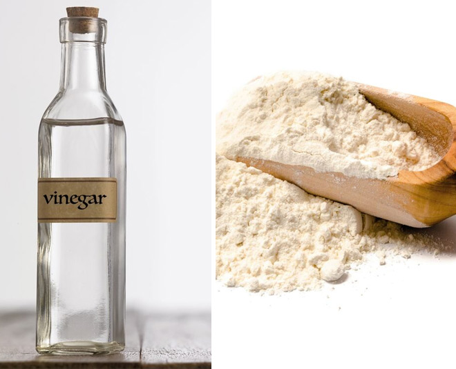 vinegar and flour for cleaning brass jewellery