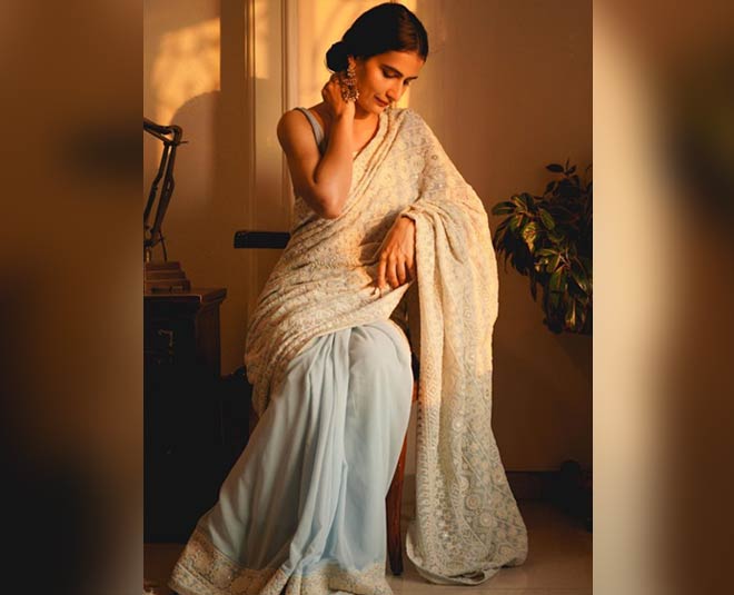 white fatima saree looks