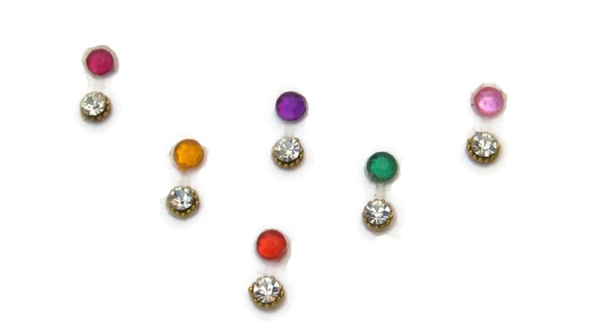 सिंपल डबल गोल बिंदी bindi designs for ladies