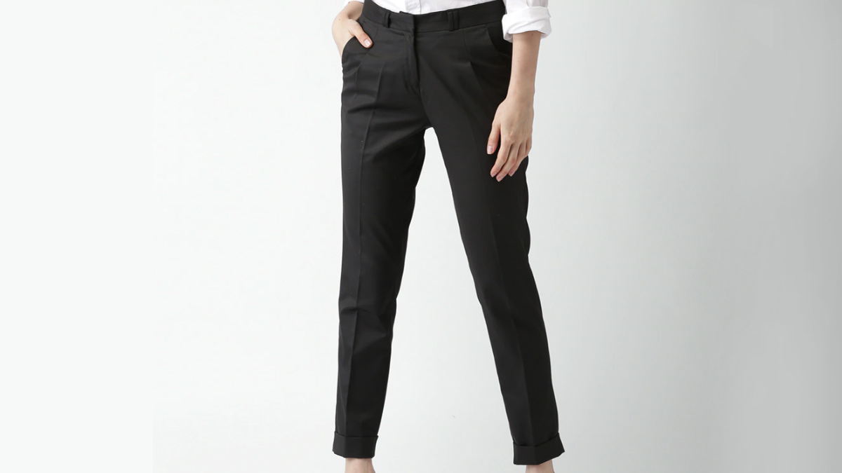 Buy Black Formal Trousers For Female Online @ Best Prices in India