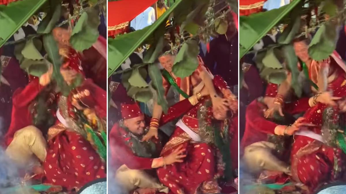 bride and groom fight at wedding goes viral