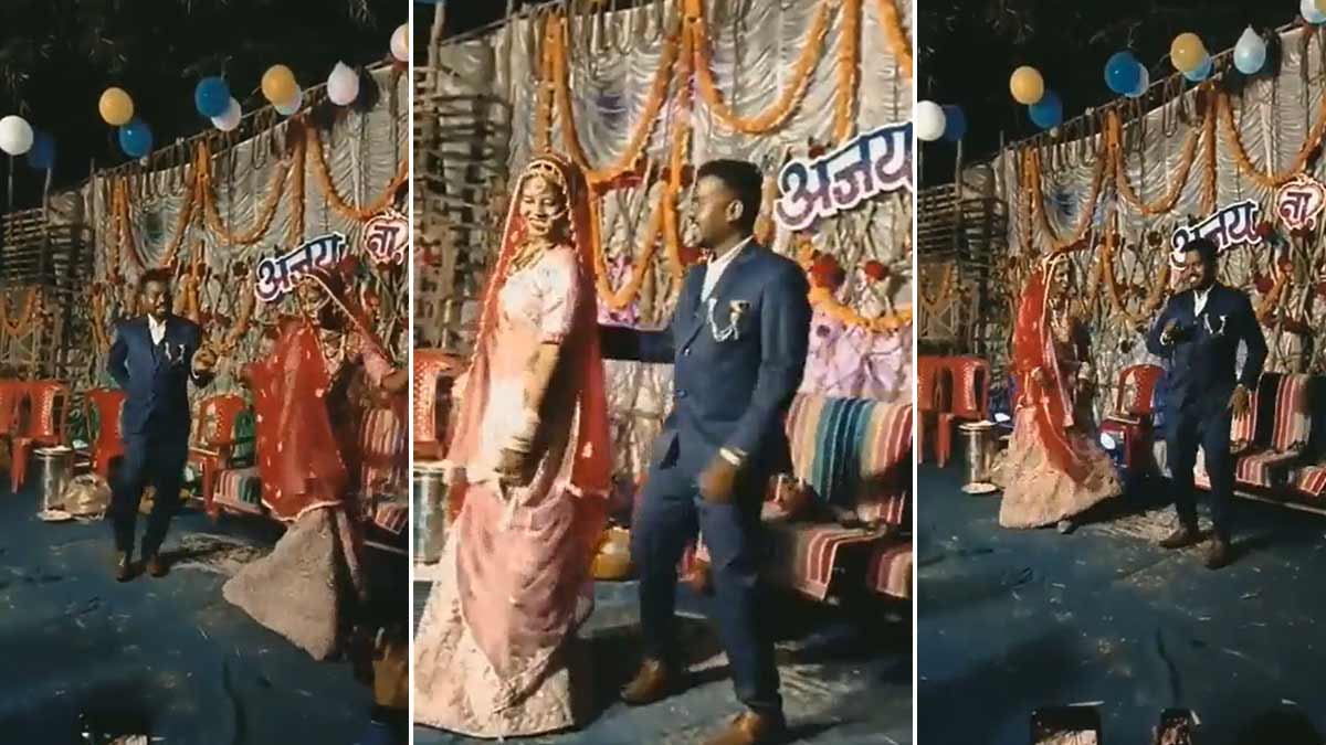 bride and groom viral dance video