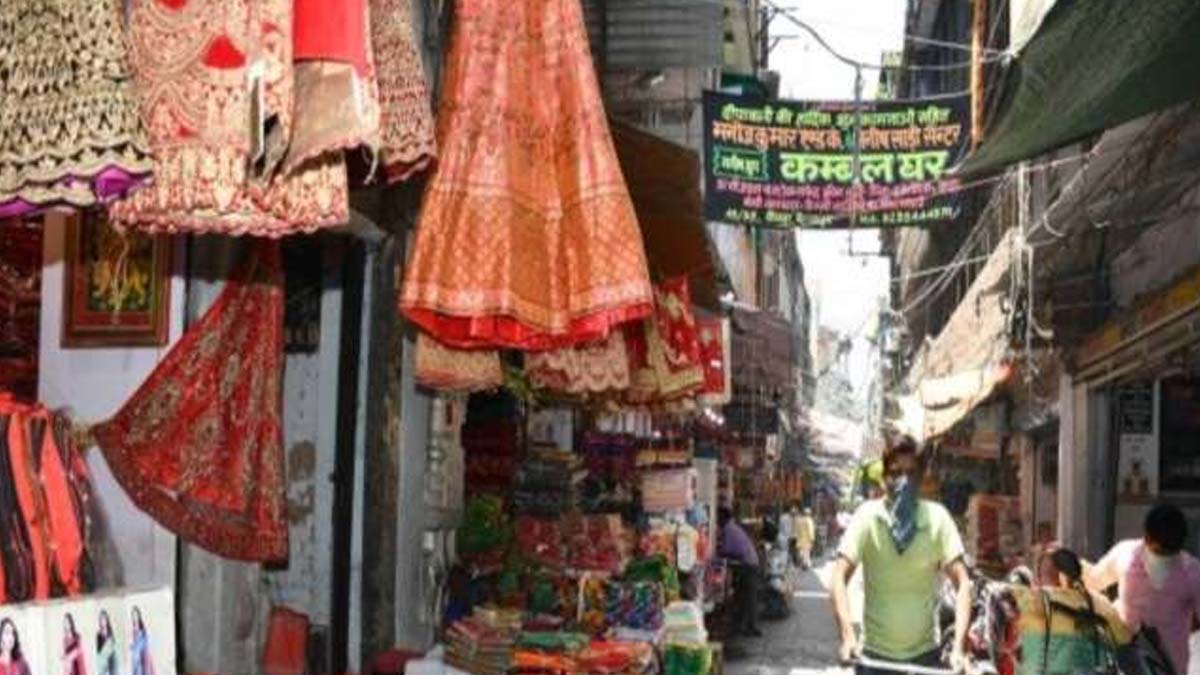 cheap and best saree shopping at general ganj market kanpur