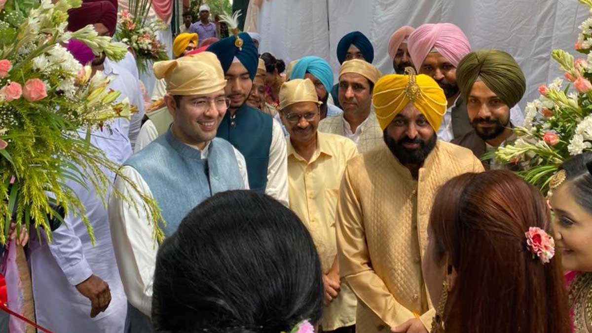 cm bhagwant mann wedding with dr. gurpreet kaur photos