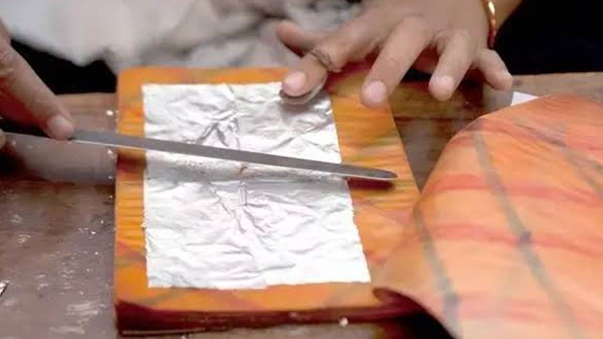 how silver foil is made for sweets