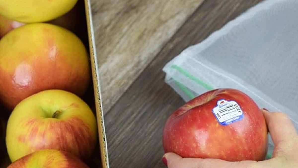 how to check wax on apples at home