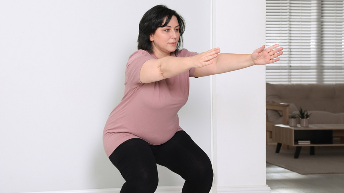 how to do wall squats