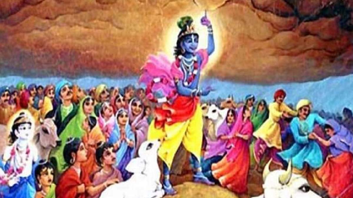 krishna govardhan leela