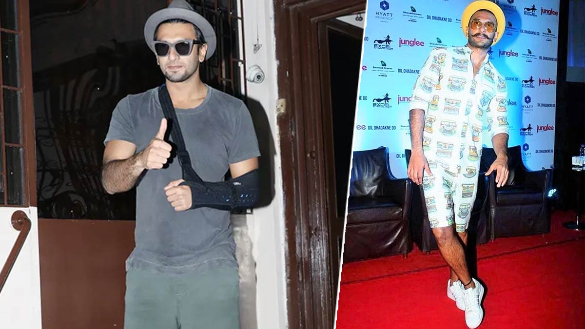 रणवीर सिंह- ranveer singh thread in leg