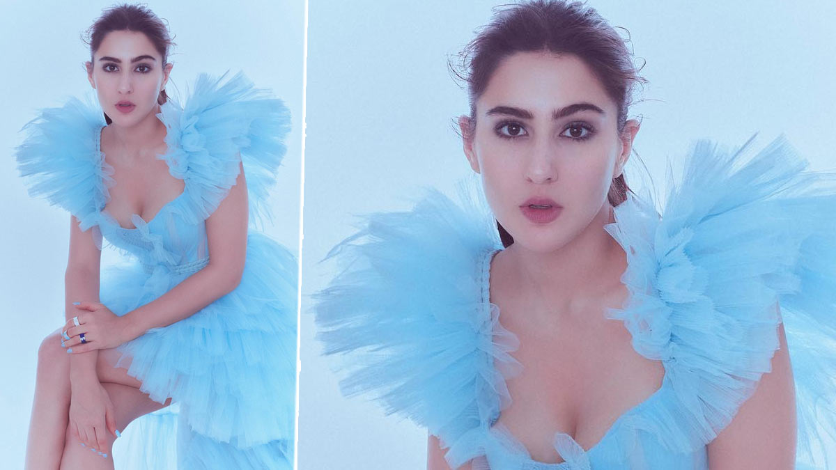 sara ali khan in ruffle dress