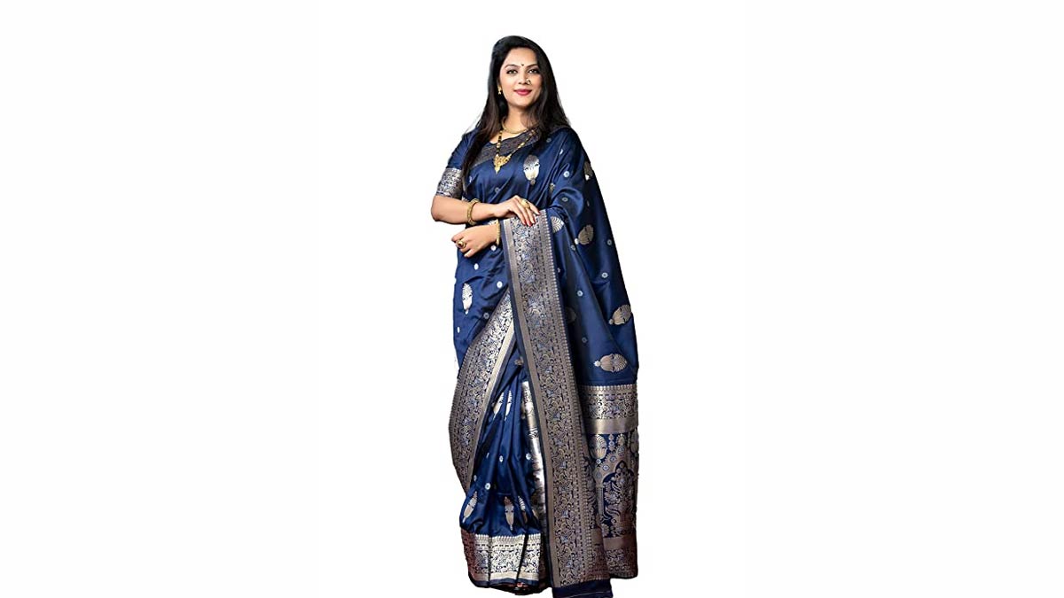 silk saree designs work