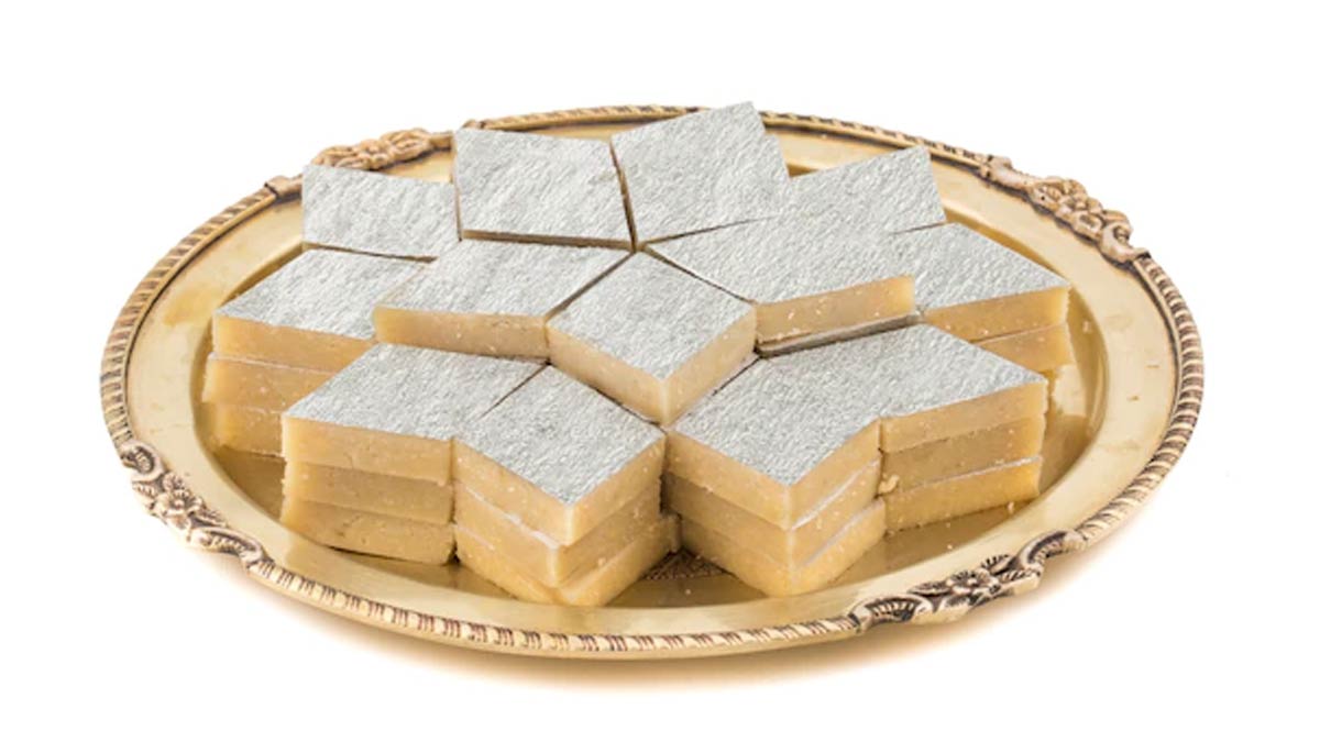 silver work on sweets