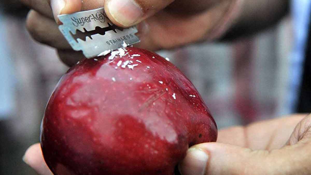 tips to check wax on apples