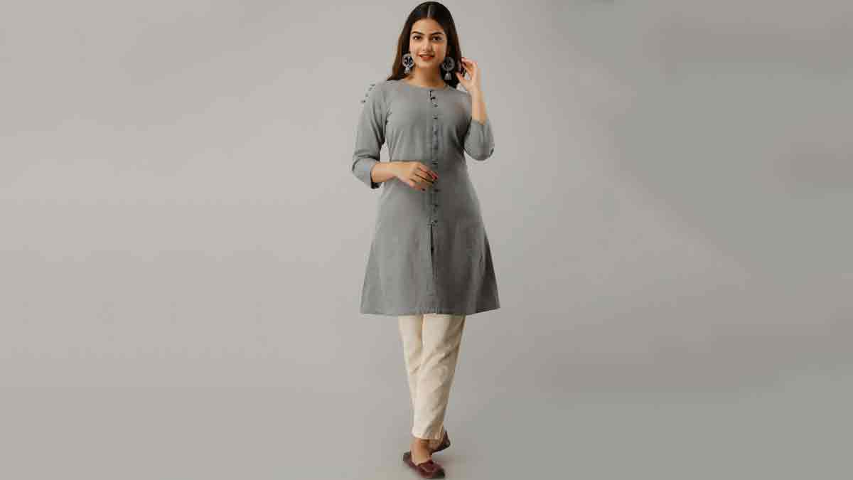 Long Buy Cotton Kurtis for Women Online in India, Size: XL, Wash Care:  Machine wash