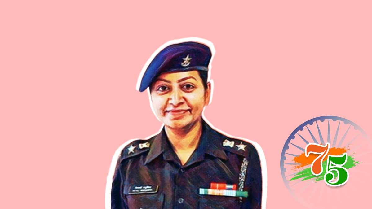 women indian army to receive a gallantry award