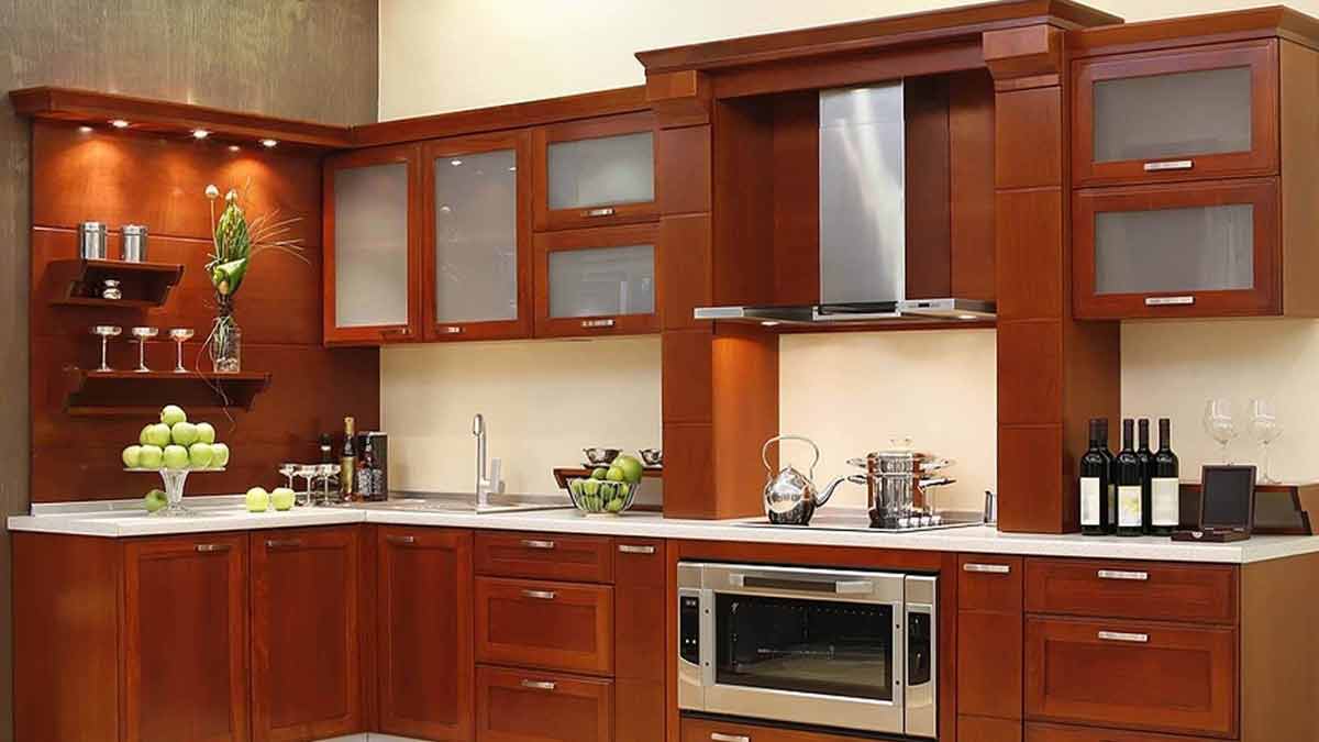 wooden kitchen cabinet