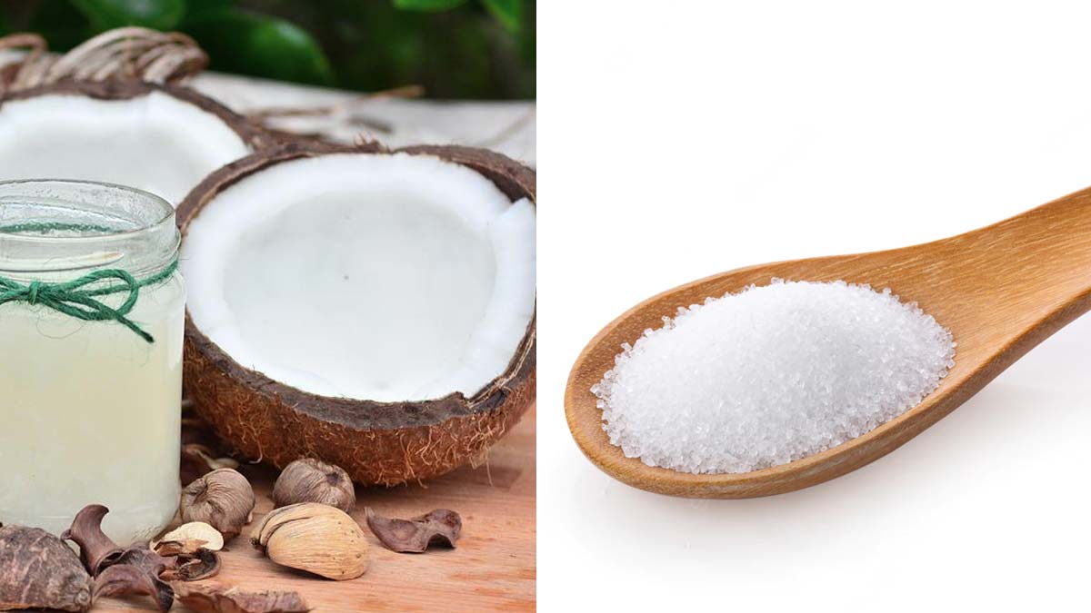 Sugar And Coconut Oil Hair Mask